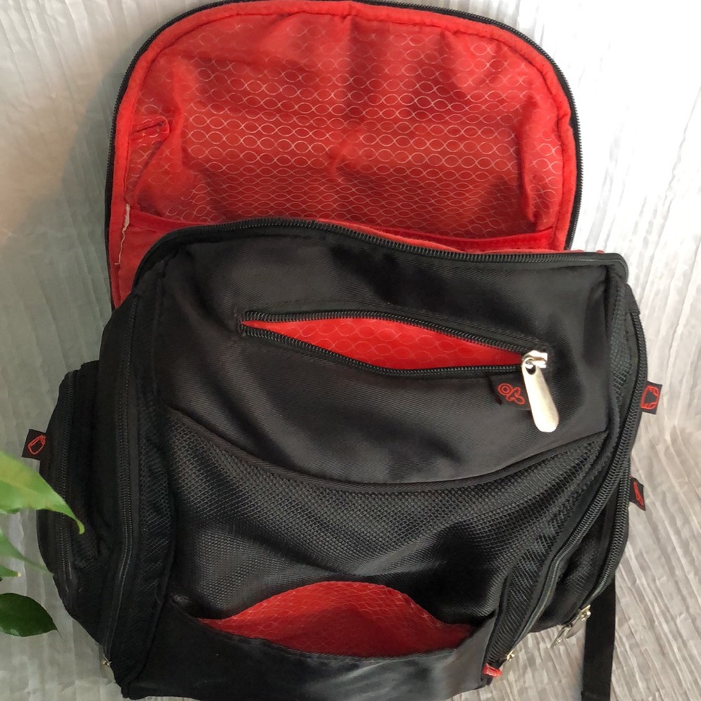FISHER PRICE Fast Finder XL baby diaper bag travel backpack w/labeled se… - Picture 12 of 16